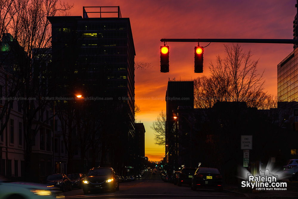 Davie Street sunset