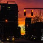 Davie Street sunset