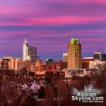 Colorful sunset from Dix Hill