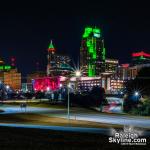 Downtown Raleigh on sparkling Christmas Night 2019