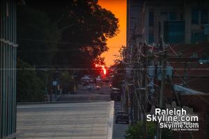 Fall sunrise Raleigh-henge 2019