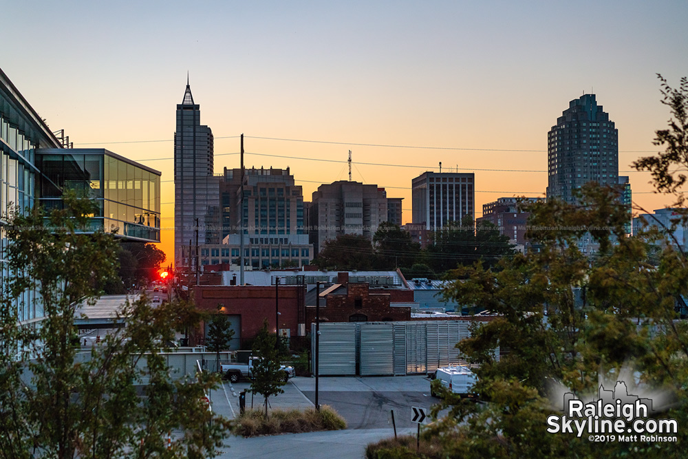 Raleigh skyline henge 2019, sunrise version
