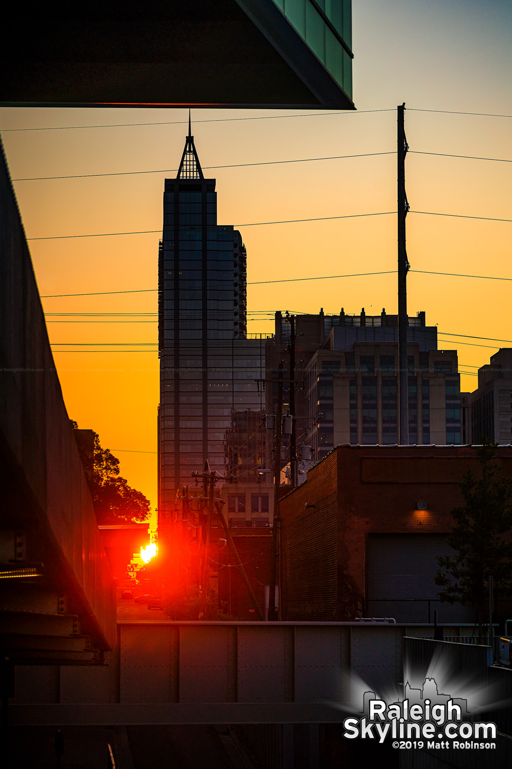 Raleigh-henge sunrise from Union Station