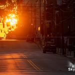 Zoom down Martin Street during Raleigh-henge