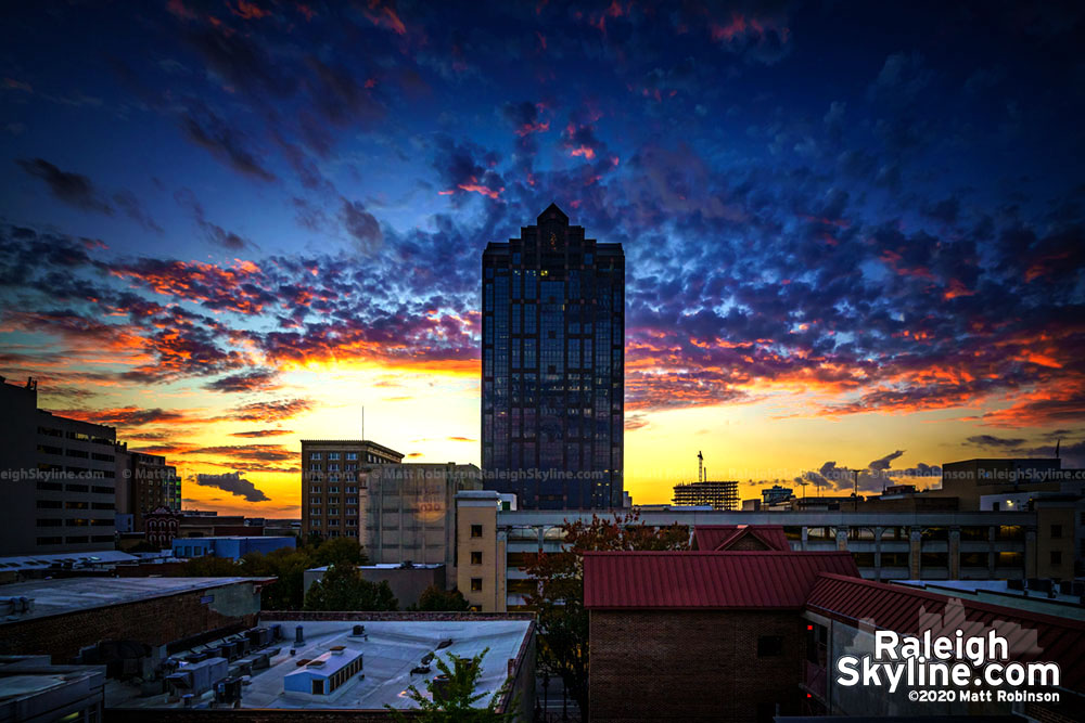 Wells Fargo Building at Sunset