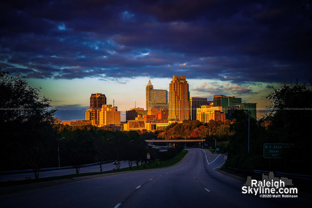 South Saunders view of downtown Raleigh