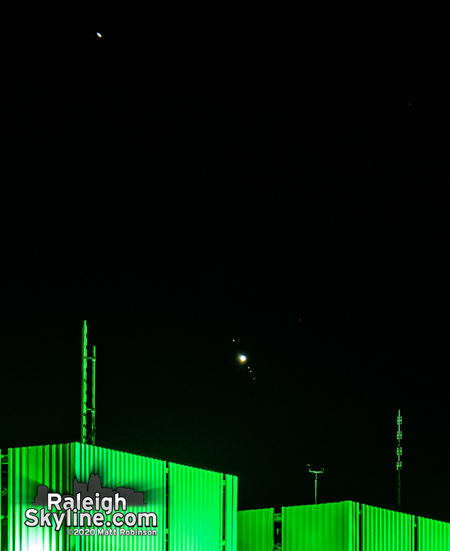 Jupiter's moons from Raleigh