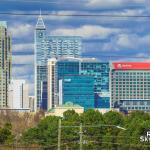 Raleigh skyline from South Wilmington Street