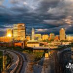 Boylan Avenue Raleigh Skyline Sunset reflections