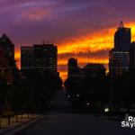 Sky on Fire from Davie Street