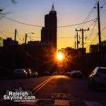 Raleigh Henge Sunset, Spring 2020