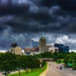 Incoming storm over Raleigh