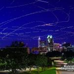 3 helicopters circle over downtown Raleigh