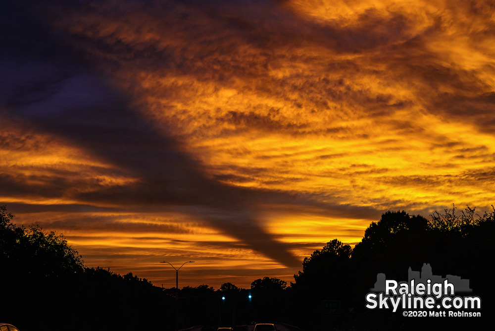 Sunset over Western Boulevard