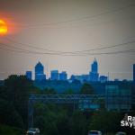 Smokey sunset from West Coast fires on September 15 over Raleigh