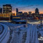 Boylan Bridge Skyline in the snow 2020