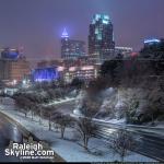 Snowy Raleigh Skyline 2020