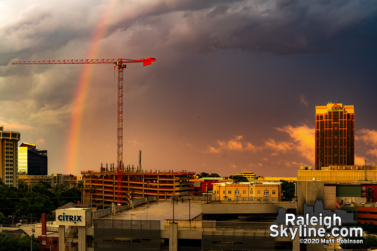 Building rainbows in Raleigh on July 28, 2020
