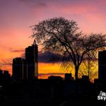 Raleigh's St. Patrick's Day sunset, 2020