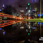 A rainy winter night in Raleigh