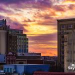 Raleigh layers at sunset