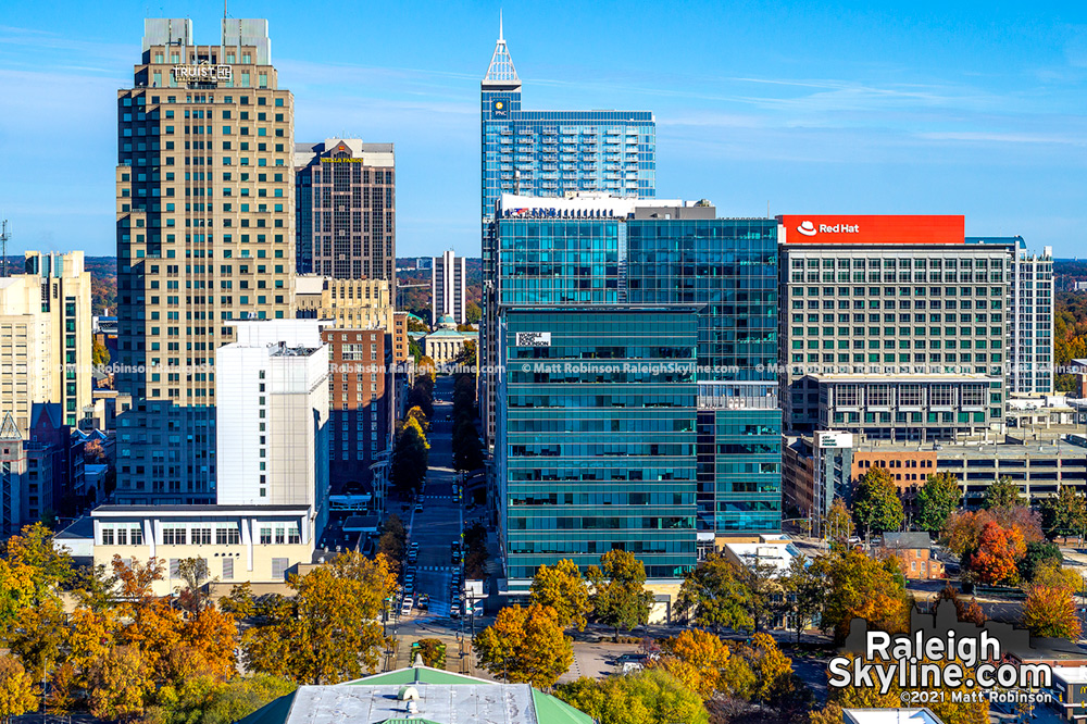 Downtown Raleigh Fayetteville Street in Autumn