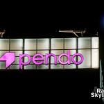 The new Pendo sign with the Lunar Eclipse