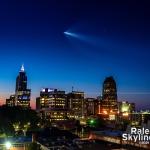 Rocket over Raleigh Skyline
