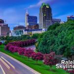 Classic mid-July Downtown Raleigh colors July 2021