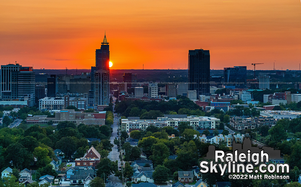 Raleigh-henge sunset 2022
