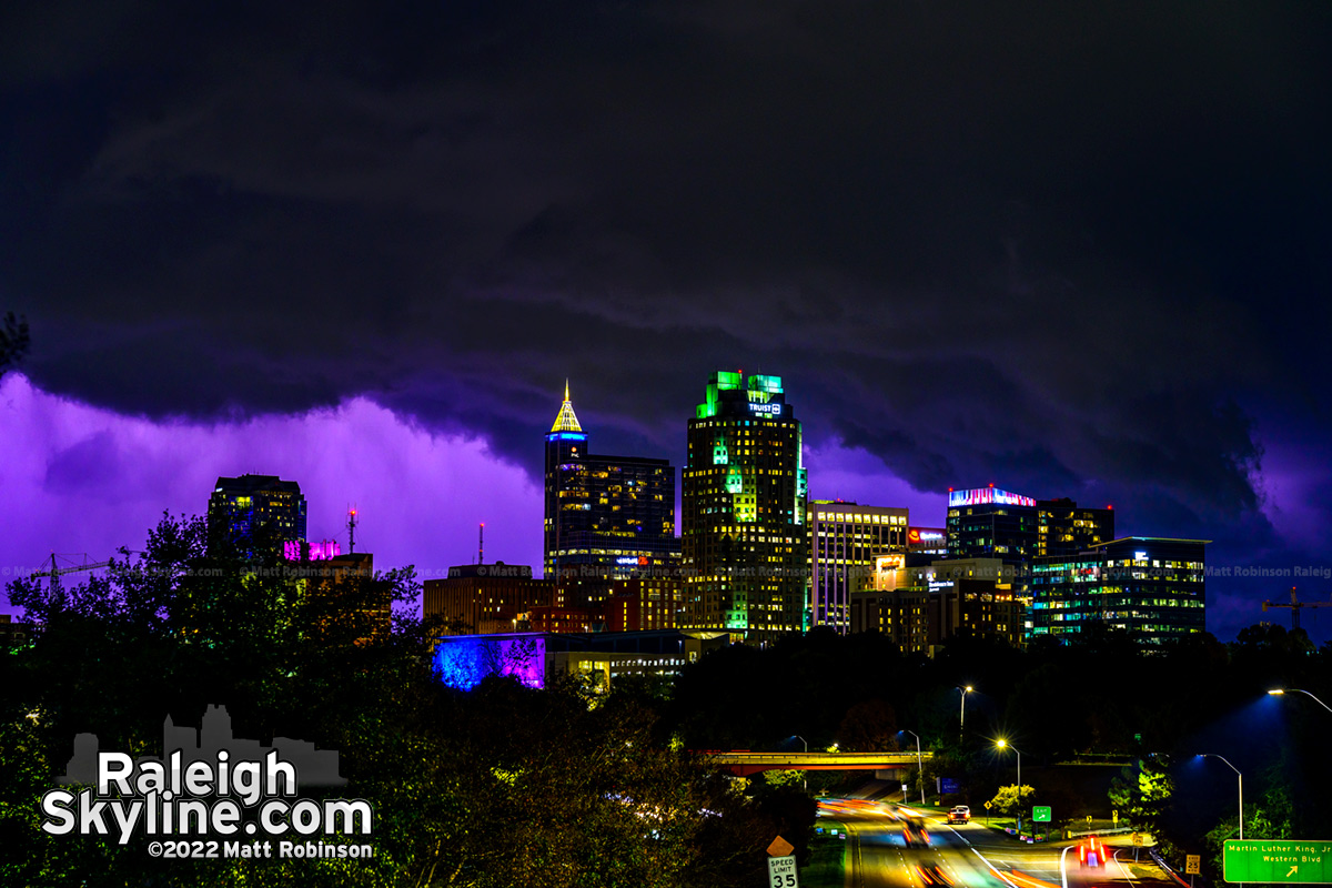 Lightning Illuminates clouds