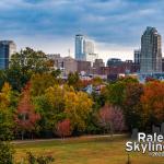 Fall colors with the Raleigh Skyline