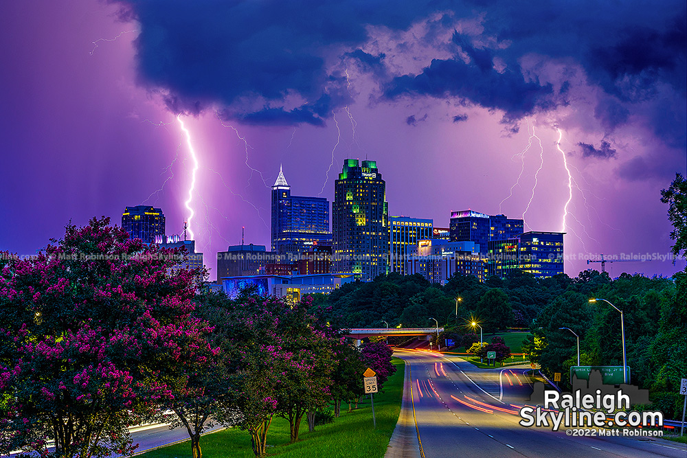 Summer Thunderstorms electrify Raleigh