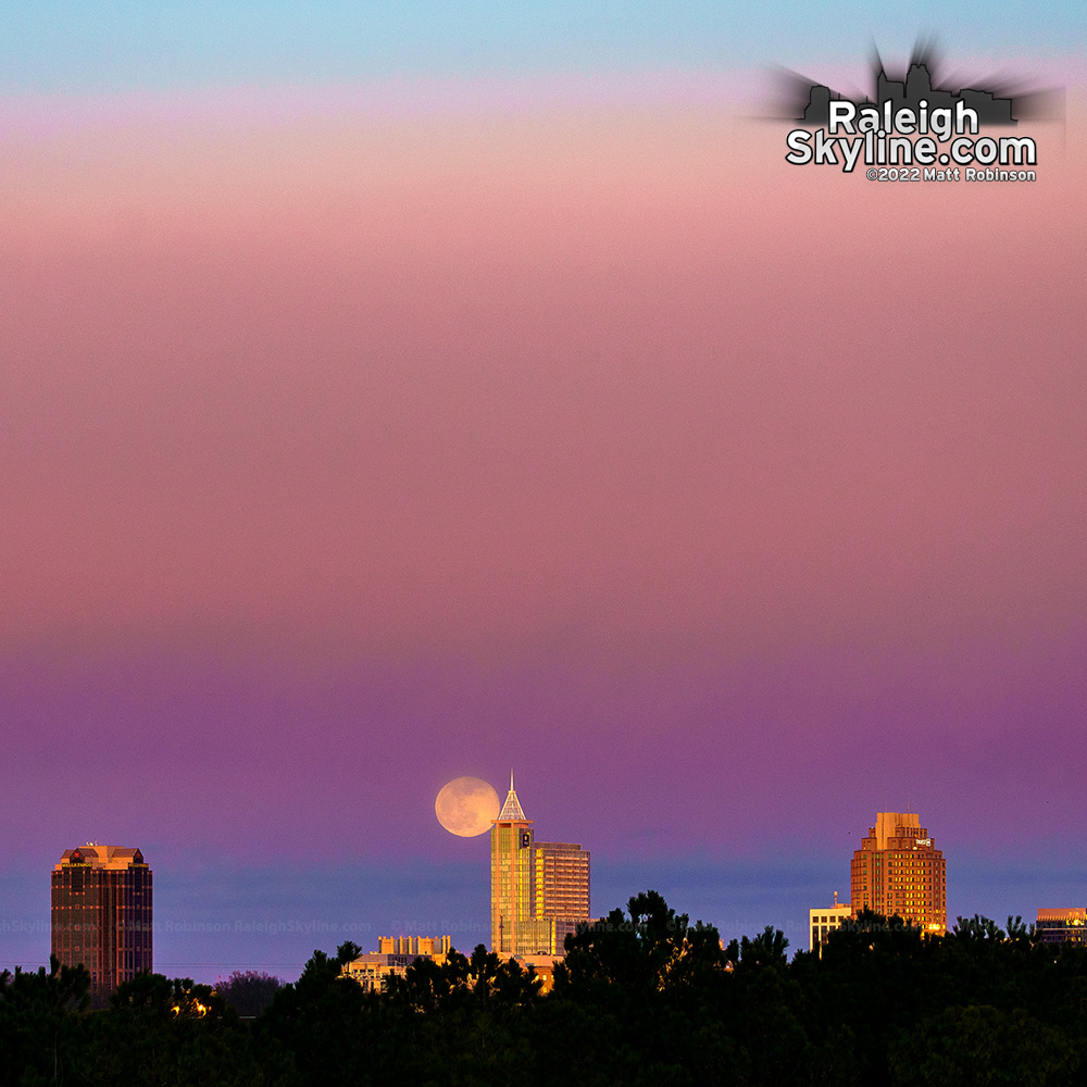 Raleigh at moonrise