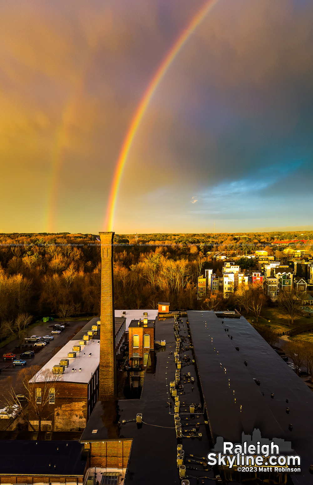 Sunrise rare winter rainbow from the... Rainbow Factory