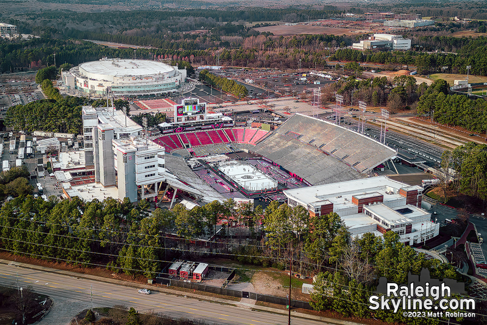 NHL Stadium Series prep at Carter Finley