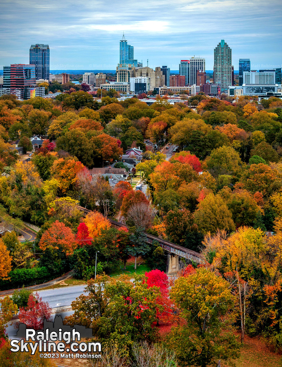 Boylan Heights train Bridge in The Fall