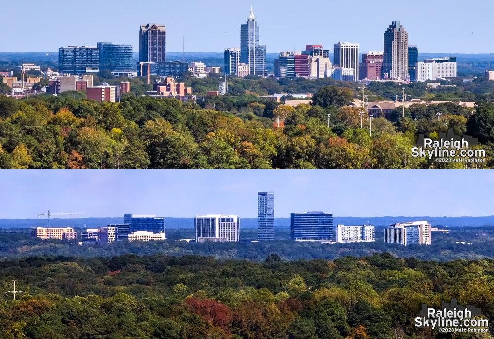 Raleigh and North Hills from the NC State Ferris Wheel