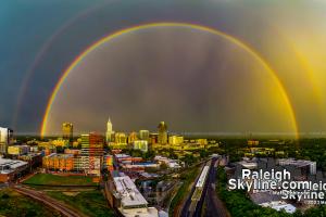 Rainbow over Raleigh - June 23, 2023