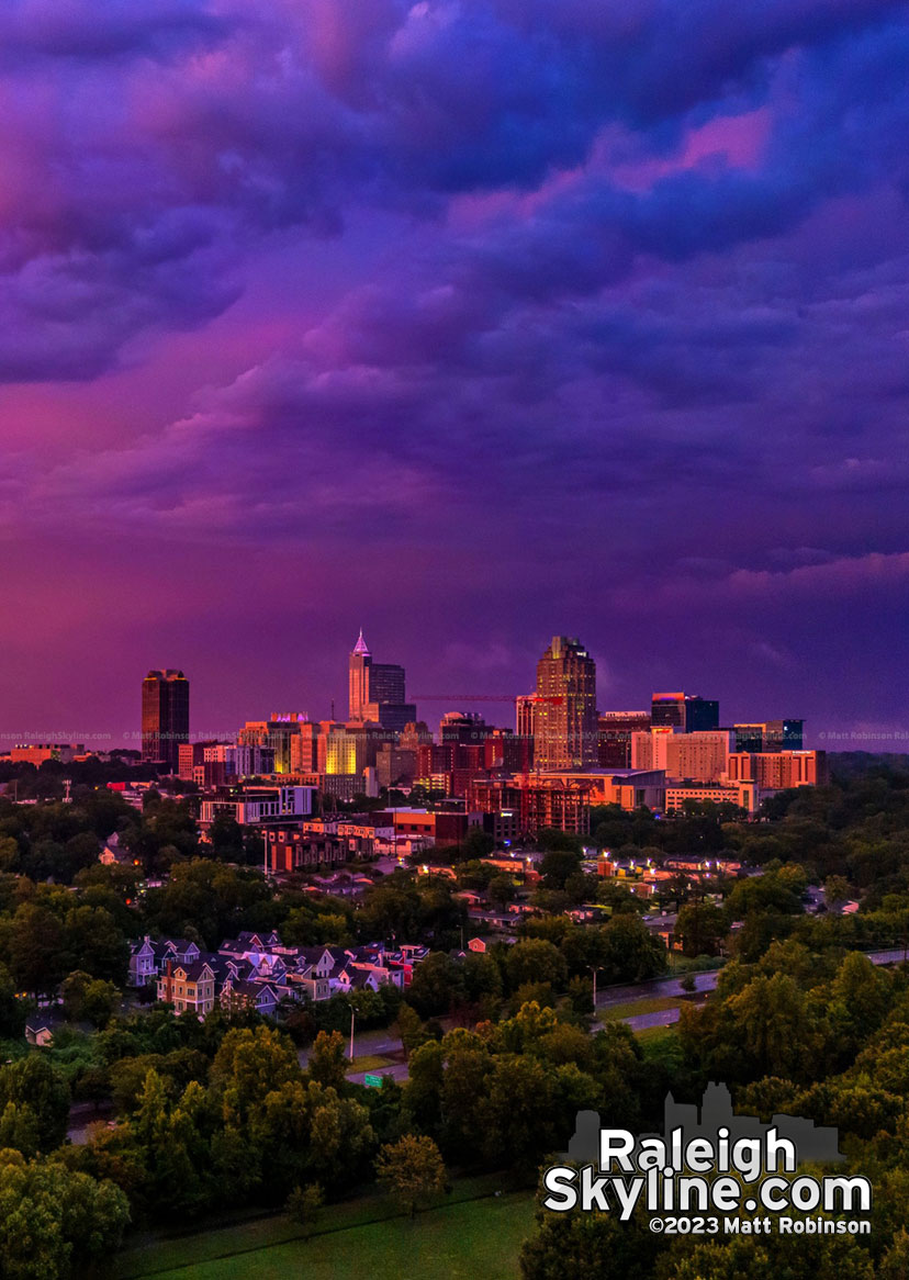 Purple Skies over Raleigh