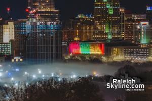 Ground Fog in Raleigh at night