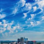 Sea of jellyfish clouds over Raleigh this morning.