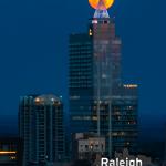 Moonrise behind PNC Plaza