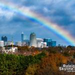 December rainbow over Raleigh