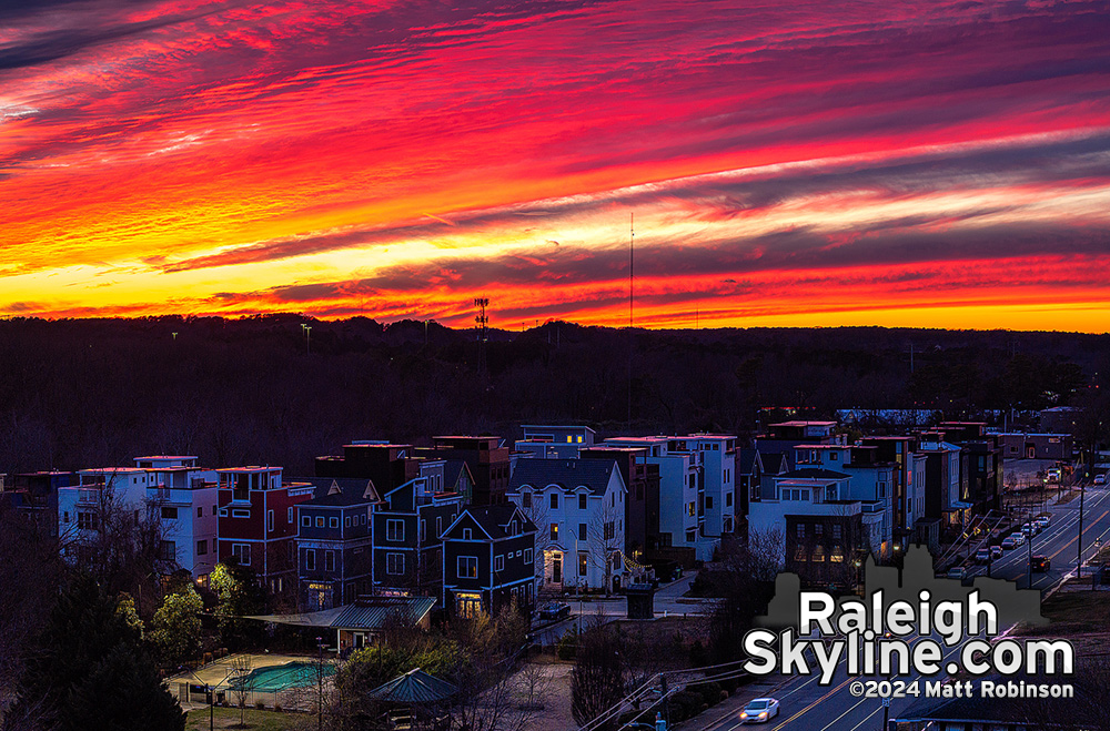 Vivid Sunset over Caraleigh Commons