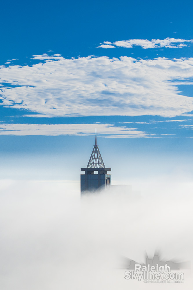 PNC Plaza pokes out of the fog