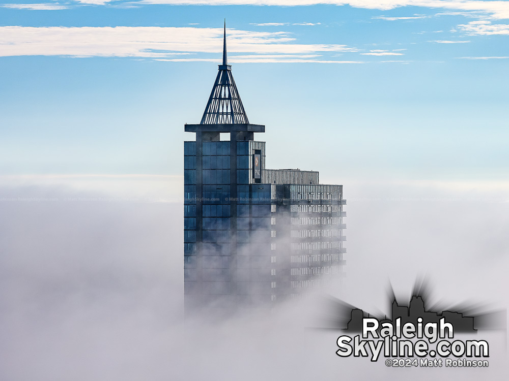 PNC Plaza rises above the fog