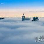 Downtown Raleigh rises above fog