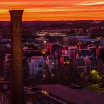 Raleigh Skyline Winter Sunset