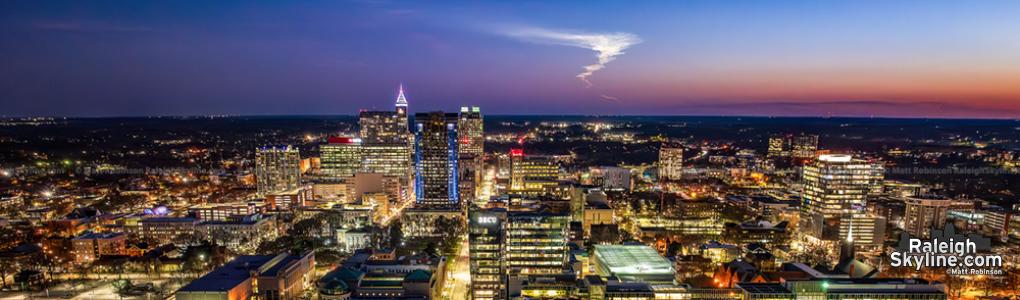 Falcon 9 Rocket Launch seen from Raleigh